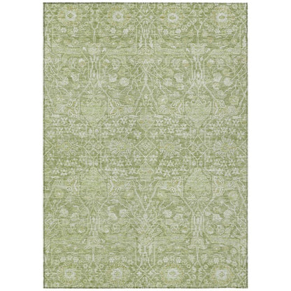 Mila Green Washable Indoor-Outdoor Rug-Outdoor Rugs-LOOMLAN Rugs-2'6" x 3'10"-LOOMLAN