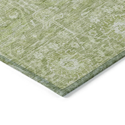 Mila Green Washable Indoor-Outdoor Rug-Outdoor Rugs-LOOMLAN Rugs-LOOMLAN
