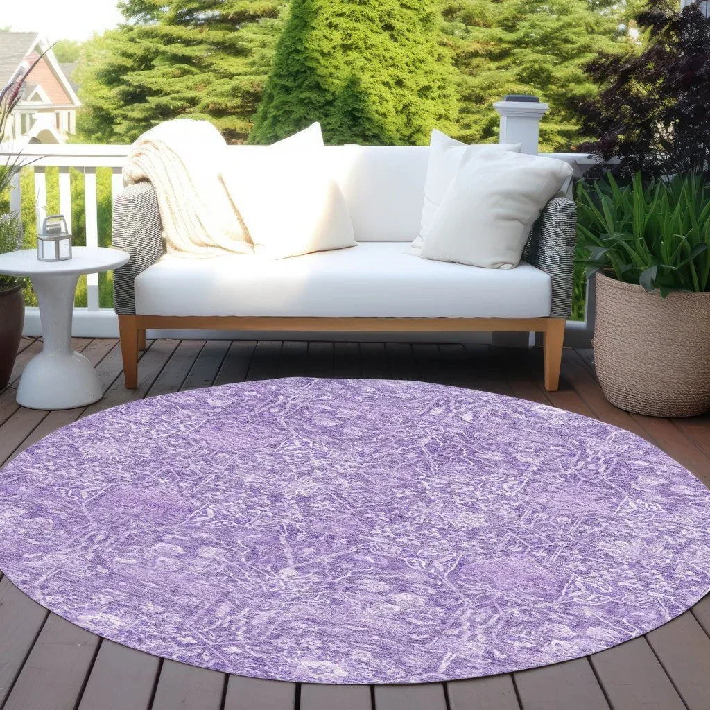 Mila Purple Washable Indoor-Outdoor Rug-Outdoor Rugs-LOOMLAN Rugs-LOOMLAN