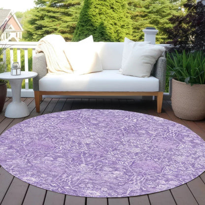 Mila Purple Washable Indoor-Outdoor Rug-Outdoor Rugs-LOOMLAN Rugs-LOOMLAN
