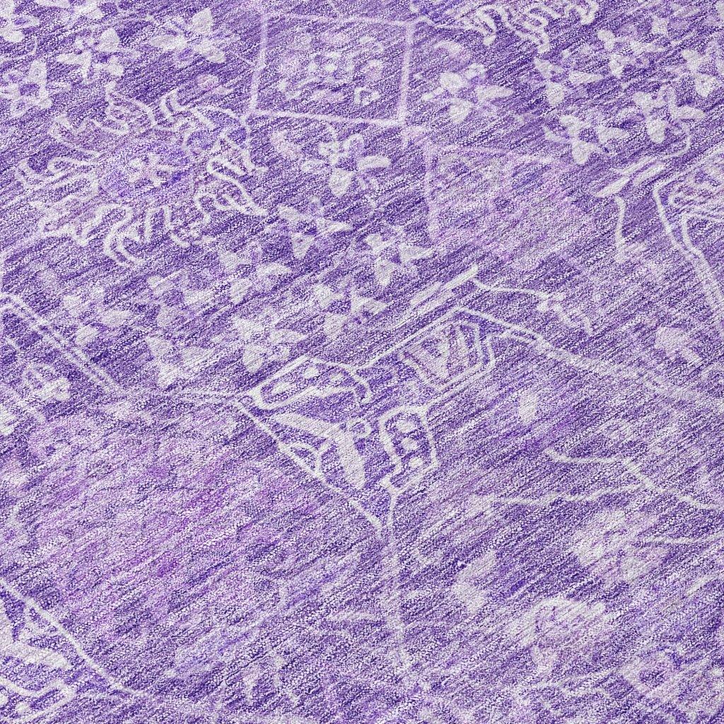 Mila Purple Washable Indoor-Outdoor Rug-Outdoor Rugs-LOOMLAN Rugs-LOOMLAN