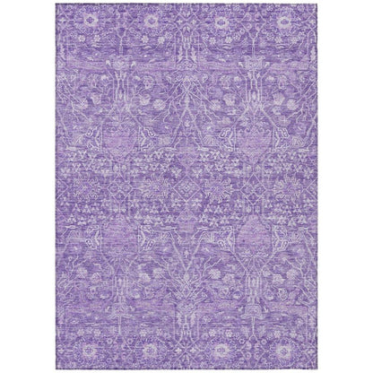Mila Purple Washable Indoor-Outdoor Rug-Outdoor Rugs-LOOMLAN Rugs-2'6" x 3'10"-LOOMLAN
