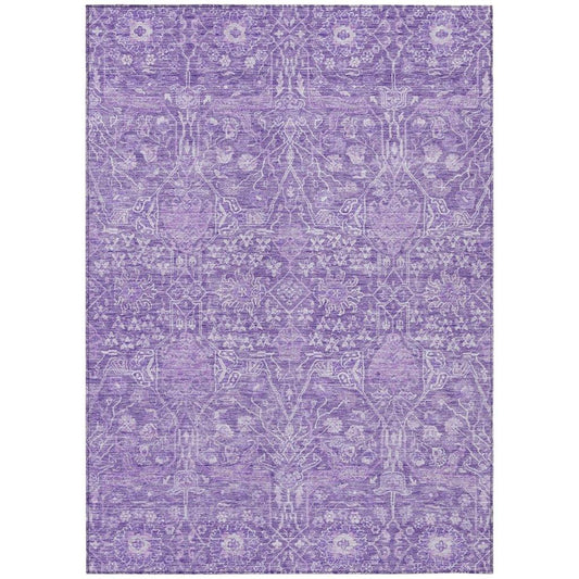 Mila Purple Washable Indoor-Outdoor Rug-Outdoor Rugs-LOOMLAN Rugs-2'6" x 3'10"-LOOMLAN