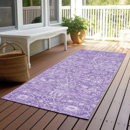 Mila Purple Washable Indoor-Outdoor Rug-Outdoor Rugs-LOOMLAN Rugs-LOOMLAN