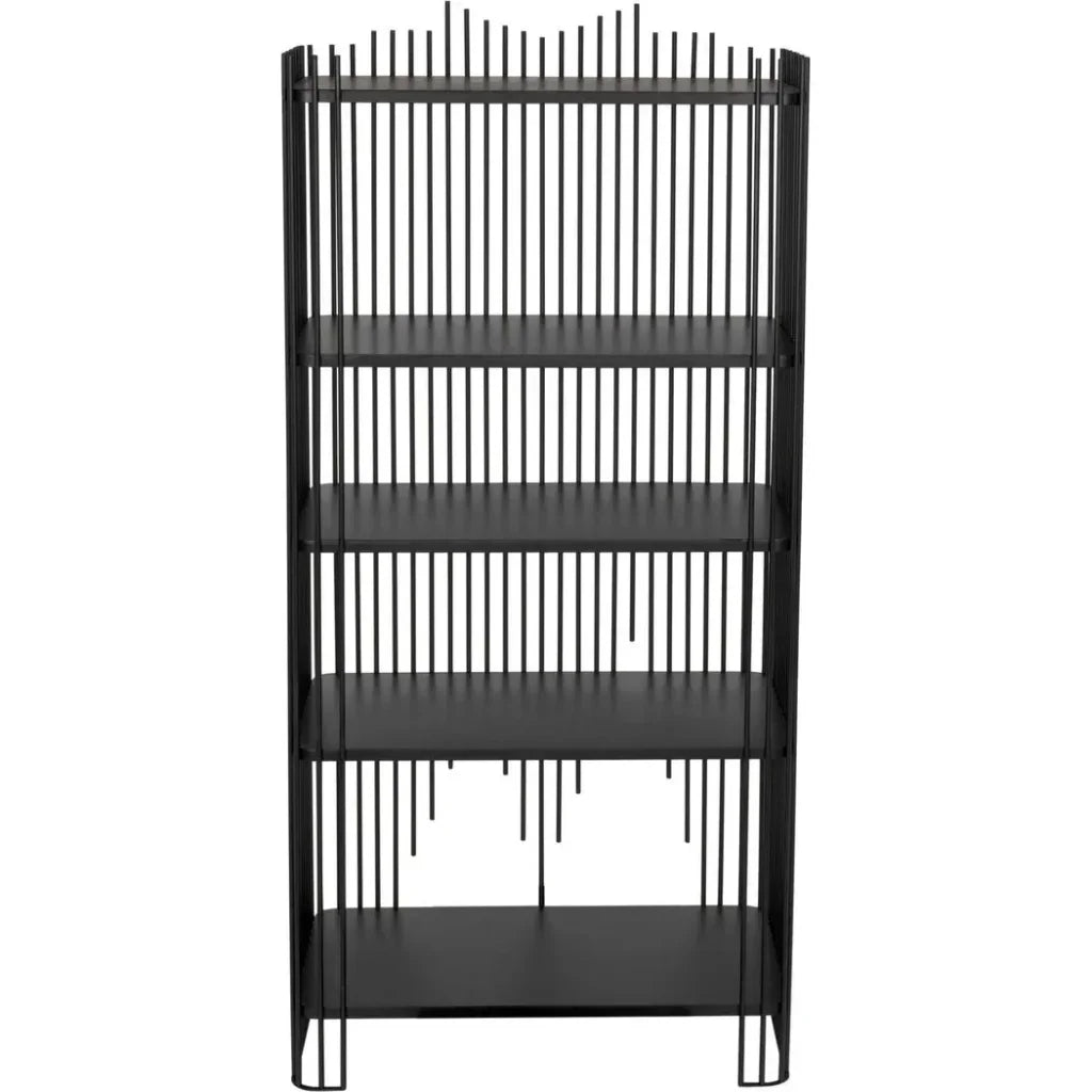 Mila Steel Black Etagere-Etageres-Noir-LOOMLAN
