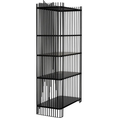 Mila Steel Black Etagere-Etageres-Noir-LOOMLAN
