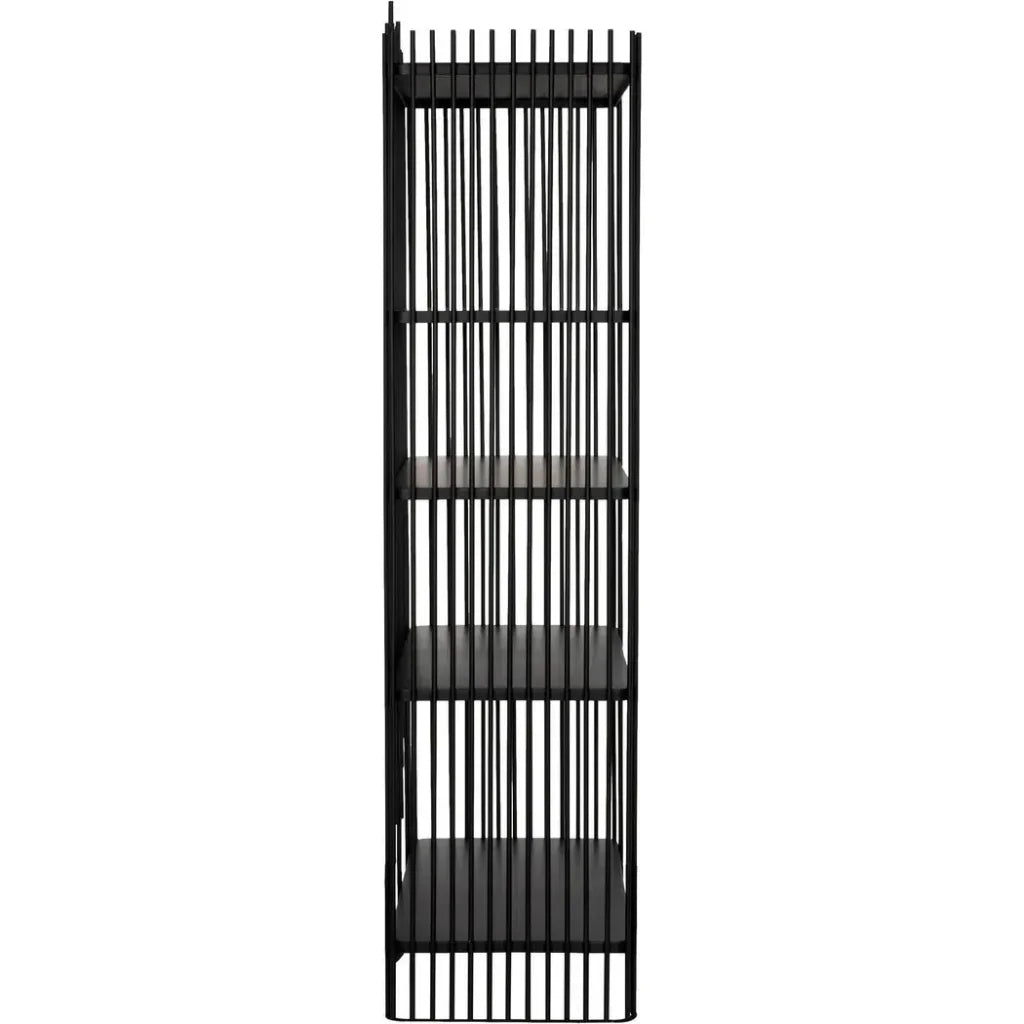 Mila Steel Black Etagere-Etageres-Noir-LOOMLAN