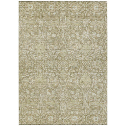 Mila Taupe Washable Indoor-Outdoor Rug-Outdoor Rugs-LOOMLAN Rugs-2'6" x 3'10"-LOOMLAN