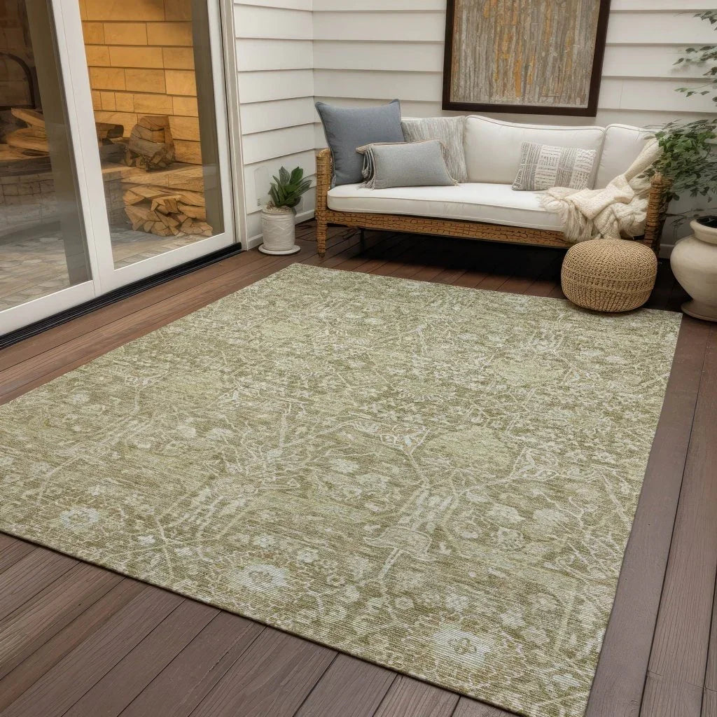 Mila Taupe Washable Indoor-Outdoor Rug-Outdoor Rugs-LOOMLAN Rugs-LOOMLAN