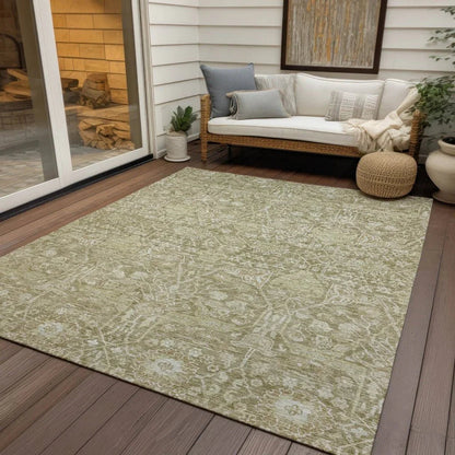 Mila Taupe Washable Indoor-Outdoor Rug-Outdoor Rugs-LOOMLAN Rugs-LOOMLAN