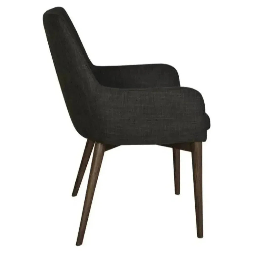 Mila Wood Full Back Armless Dining Chair 2PC - LOOMLAN - LH Imports - Dining Chairs