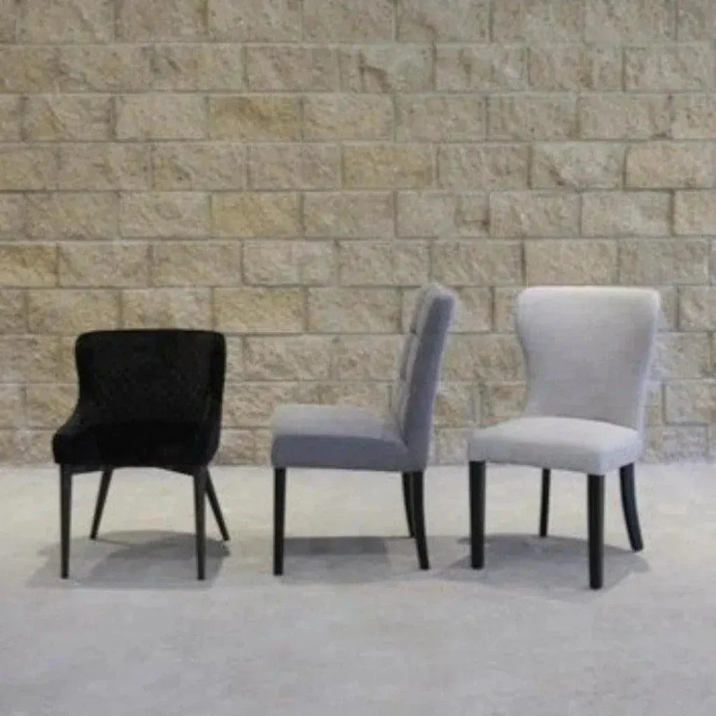 Mila Wood Full Back Armless Dining Chair 2PC - LOOMLAN - LH Imports - Dining Chairs