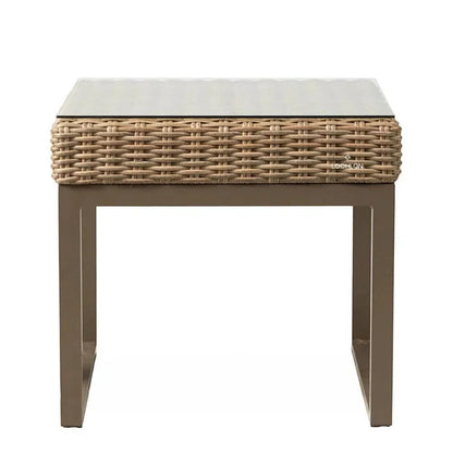 Milan 25" Square End Table Premium Wicker Furniture - LOOMLAN - Lloyd Flanders - Outdoor Side Tables