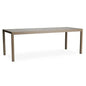 Milan 87" Rectangular Umbrella Dining Table Made USA-Outdoor Dining Tables-Lloyd Flanders-LOOMLAN