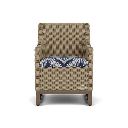 Milan Dining Armchair Premium Wicker Furniture Made USA-Outdoor Dining Chairs-Lloyd Flanders-LOOMLAN