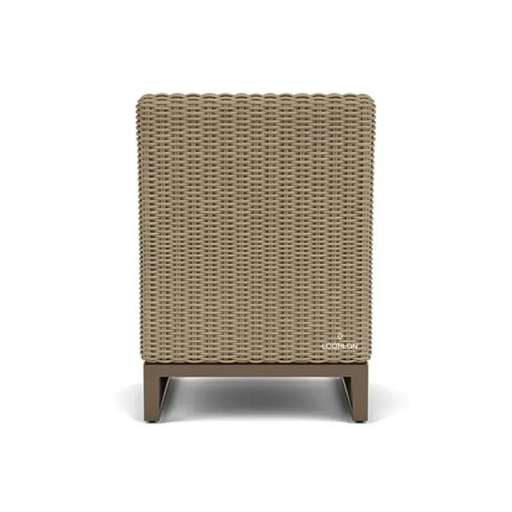 Milan Dining Armchair Premium Wicker Furniture Made USA-Outdoor Dining Chairs-Lloyd Flanders-LOOMLAN