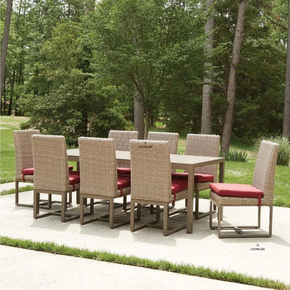 Milan Dining Chair Premium Wicker Furniture Made USA-Outdoor Dining Chairs-Lloyd Flanders-LOOMLAN