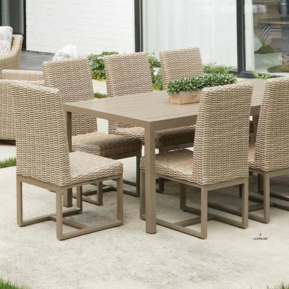 Milan Dining Chair Premium Wicker Furniture Made USA-Outdoor Dining Chairs-Lloyd Flanders-LOOMLAN