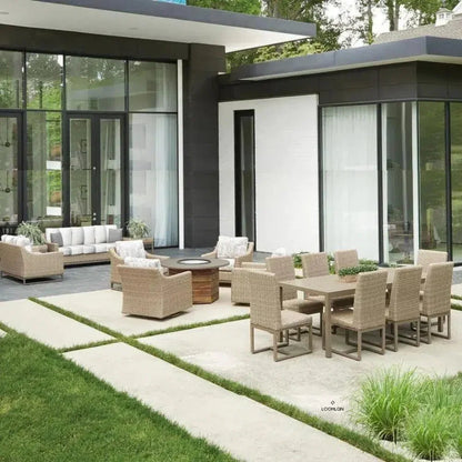 Milan Lounge Chair Premium Wicker Furniture Made USA-Outdoor Lounge Chairs-Lloyd Flanders-LOOMLAN