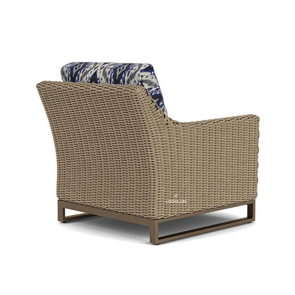Milan Lounge Chair Premium Wicker Furniture Made USA-Outdoor Lounge Chairs-Lloyd Flanders-LOOMLAN