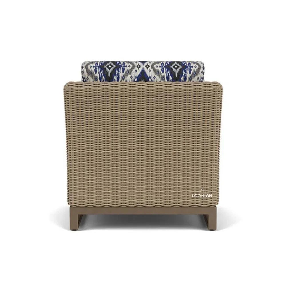 Milan Lounge Chair Premium Wicker Furniture Made USA-Outdoor Lounge Chairs-Lloyd Flanders-LOOMLAN