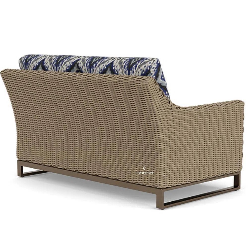 Milan Loveseat Premium Wicker Furniture Made USA - LOOMLAN - Lloyd Flanders - Outdoor Sofas & Loveseats