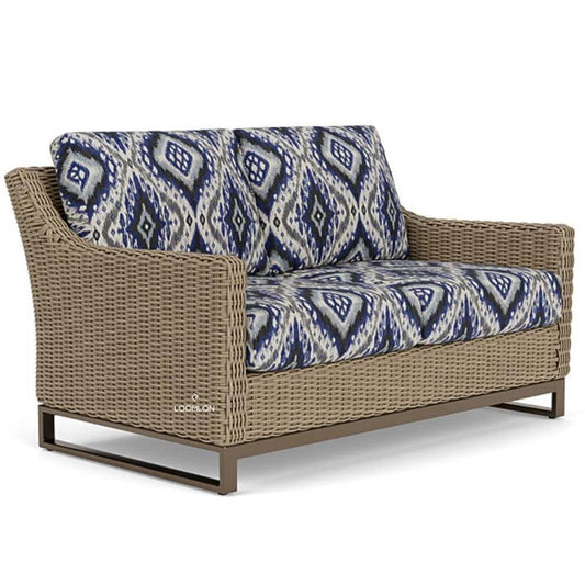 Milan Loveseat Premium Wicker Furniture Made USA - LOOMLAN - Lloyd Flanders - Outdoor Sofas & Loveseats