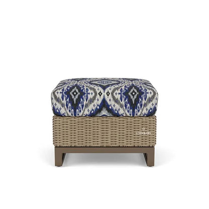 Milan Ottoman Premium Wicker Furniture Made USA-Outdoor Ottomans-Lloyd Flanders-LOOMLAN
