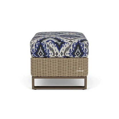 Milan Ottoman Premium Wicker Furniture Made USA-Outdoor Ottomans-Lloyd Flanders-LOOMLAN