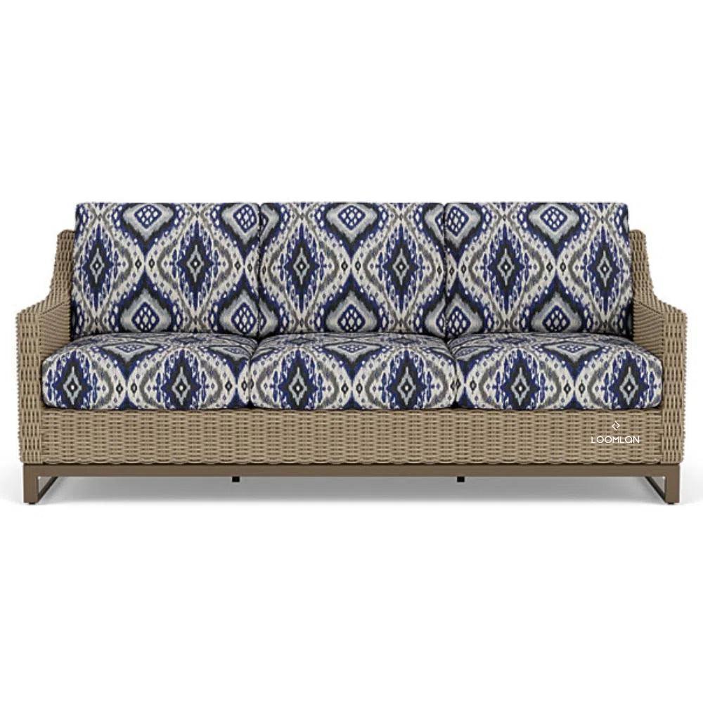 Milan Sofa Premium Wicker Furniture Made USA - LOOMLAN - Lloyd Flanders - Outdoor Sofas & Loveseats