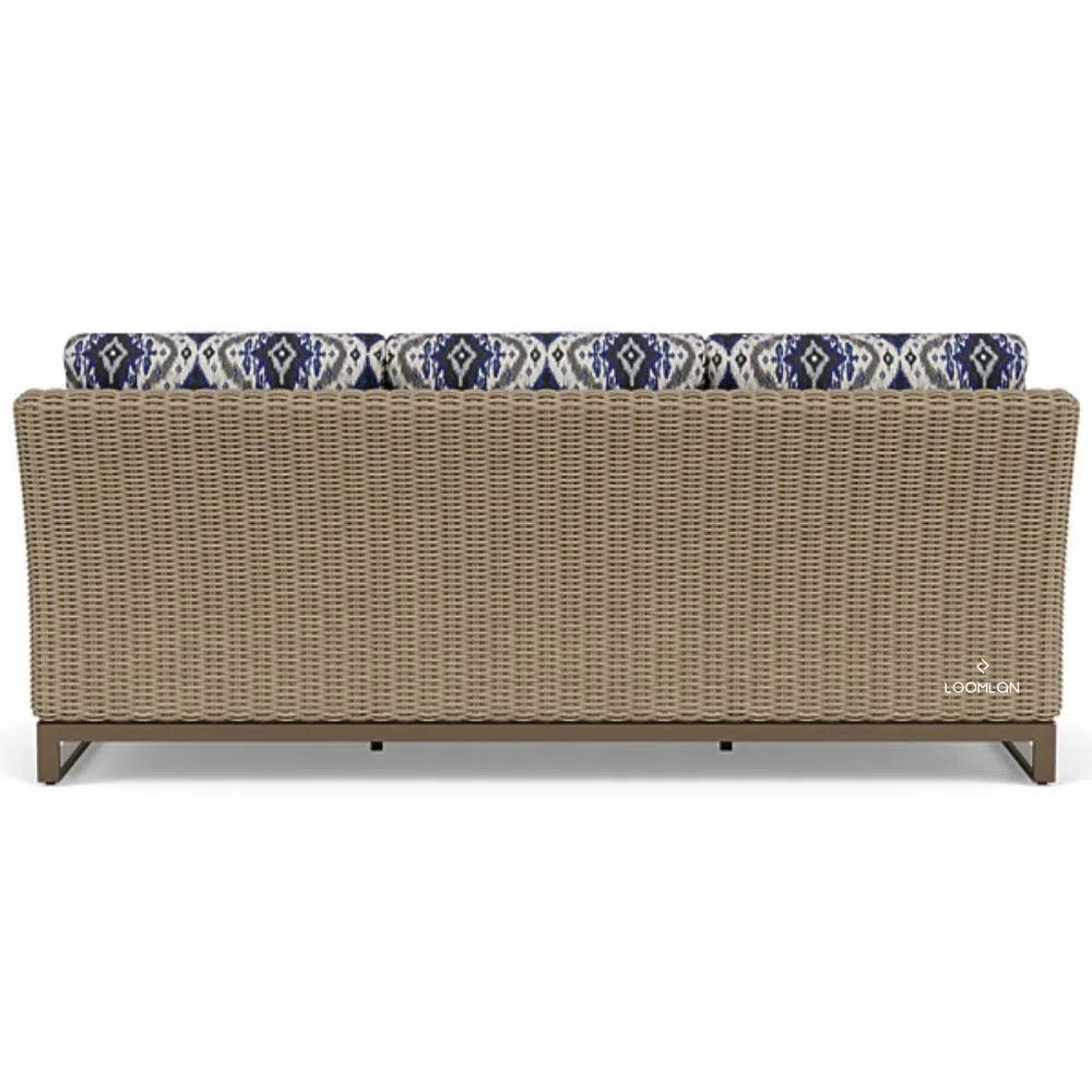 Milan Sofa Premium Wicker Furniture Made USA - LOOMLAN - Lloyd Flanders - Outdoor Sofas & Loveseats