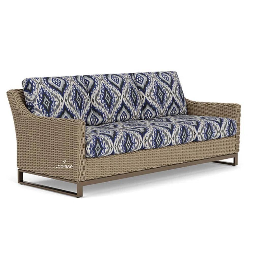 Milan Sofa Premium Wicker Furniture Made USA - LOOMLAN - Lloyd Flanders - Outdoor Sofas & Loveseats