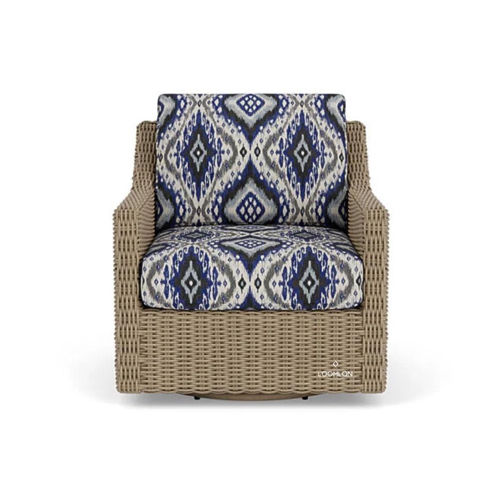 Milan Swivel Glider Lounge Chair-Outdoor Lounge Chairs-Lloyd Flanders-LOOMLAN