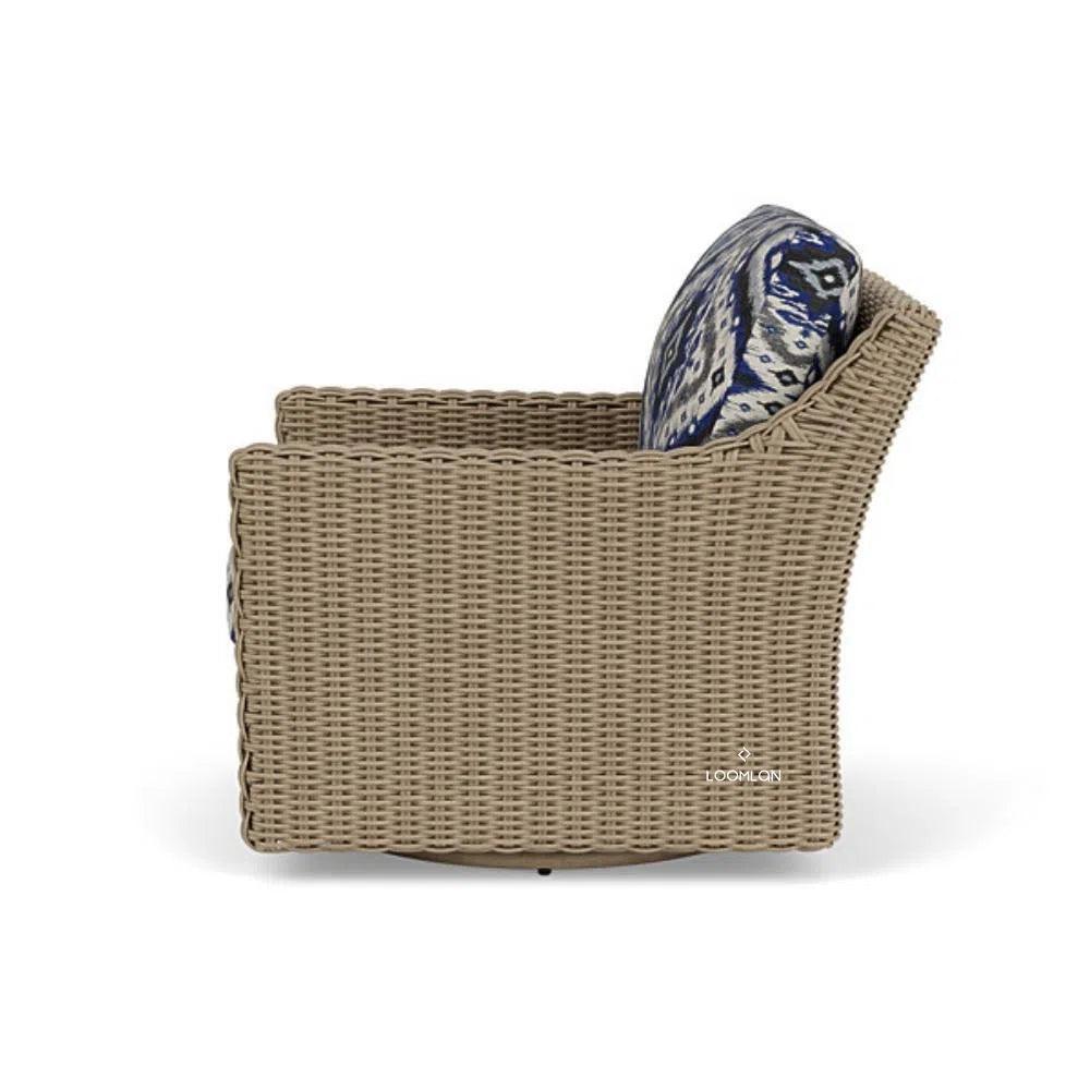 Milan Swivel Glider Lounge Chair-Outdoor Lounge Chairs-Lloyd Flanders-LOOMLAN