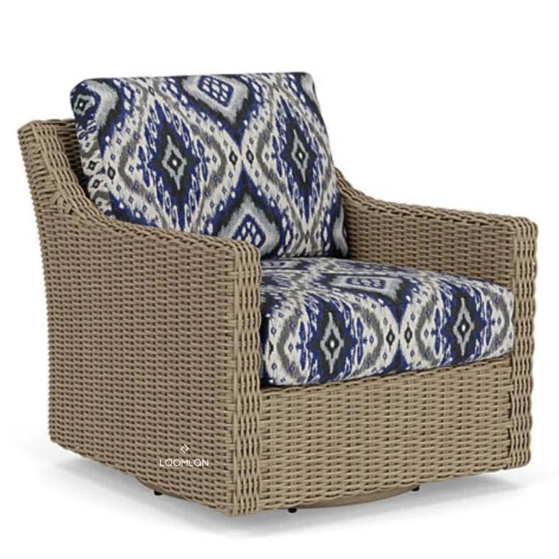 Milan Swivel Glider Lounge Chair-Outdoor Lounge Chairs-Lloyd Flanders-LOOMLAN