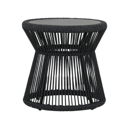 Milano Aluminum Modern Outdoor End Table - LOOMLAN - Sunset West - Outdoor Side Tables