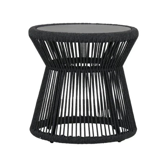 Milano Aluminum Modern Outdoor End Table - LOOMLAN - Sunset West - Outdoor Side Tables