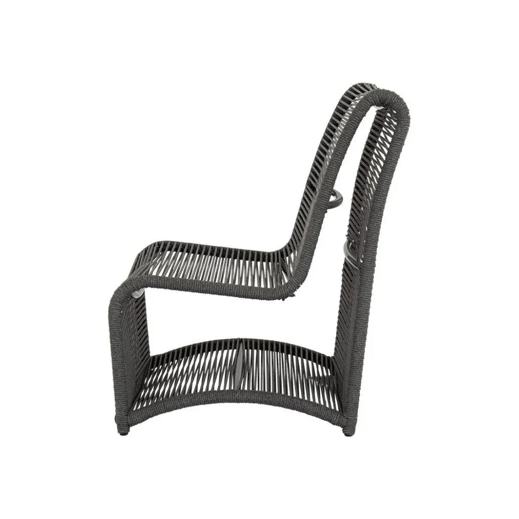 Milano Aluminum Outdoor Club Chair-Outdoor Accent Chairs-Sunset West-LOOMLAN