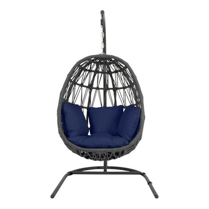 Milano Sunbrella Cozy Outdoor Hanging Chair-Outdoor Hanging Chairs-Sunset West-LOOMLAN