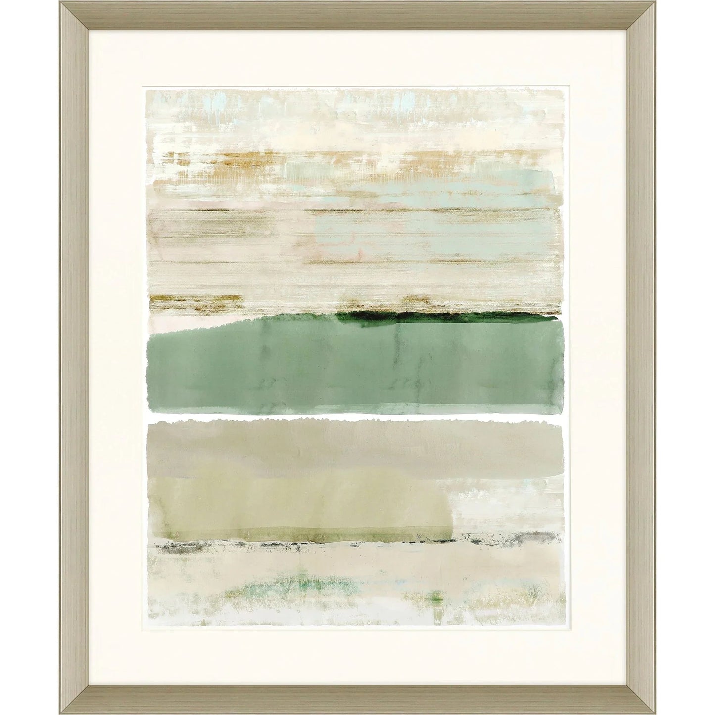 Miles Away Green Framed Wall Art