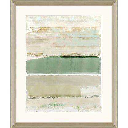 Miles Away Green Framed Wall Art