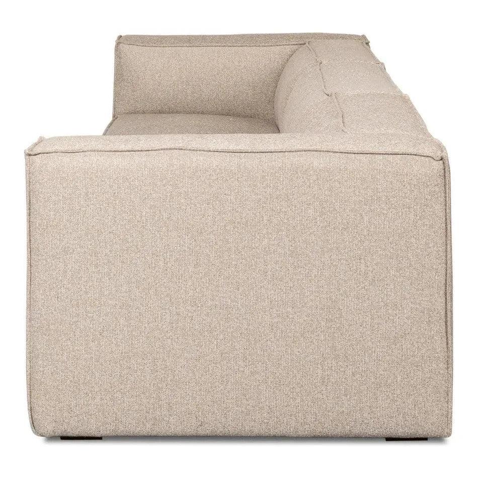 Miles Linen Sofa Low Profile 109" - LOOMLAN - Sarreid - Sofas & Loveseats