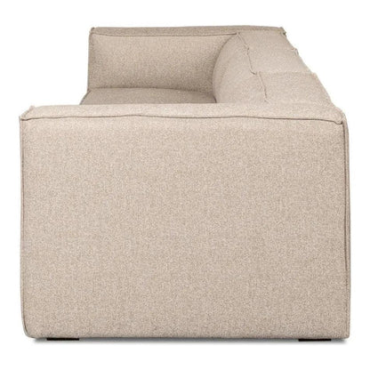 Miles Linen Sofa Low Profile 109" - LOOMLAN - Sarreid - Sofas & Loveseats