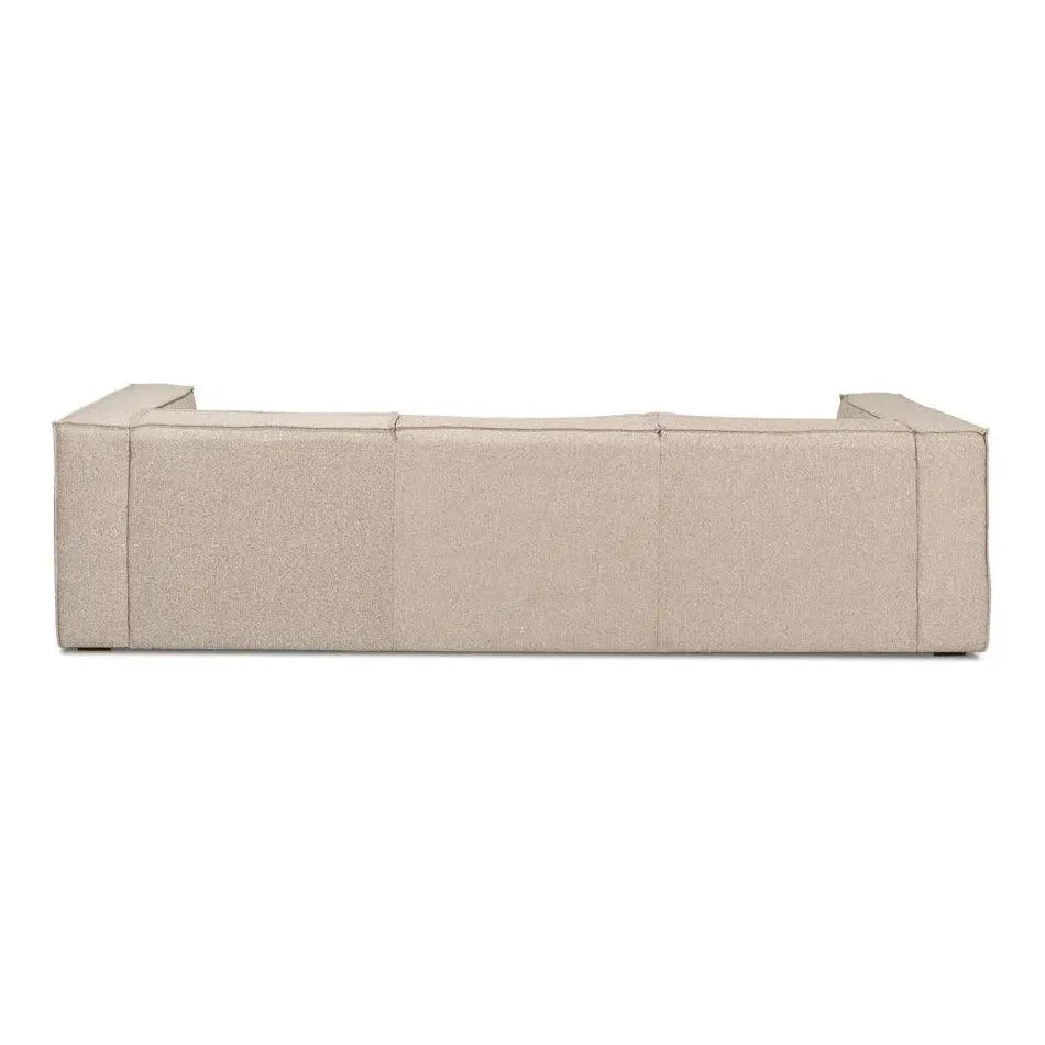 Miles Linen Sofa Low Profile 109" - LOOMLAN - Sarreid - Sofas & Loveseats