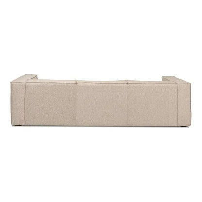 Miles Linen Sofa Low Profile 109" - LOOMLAN - Sarreid - Sofas & Loveseats