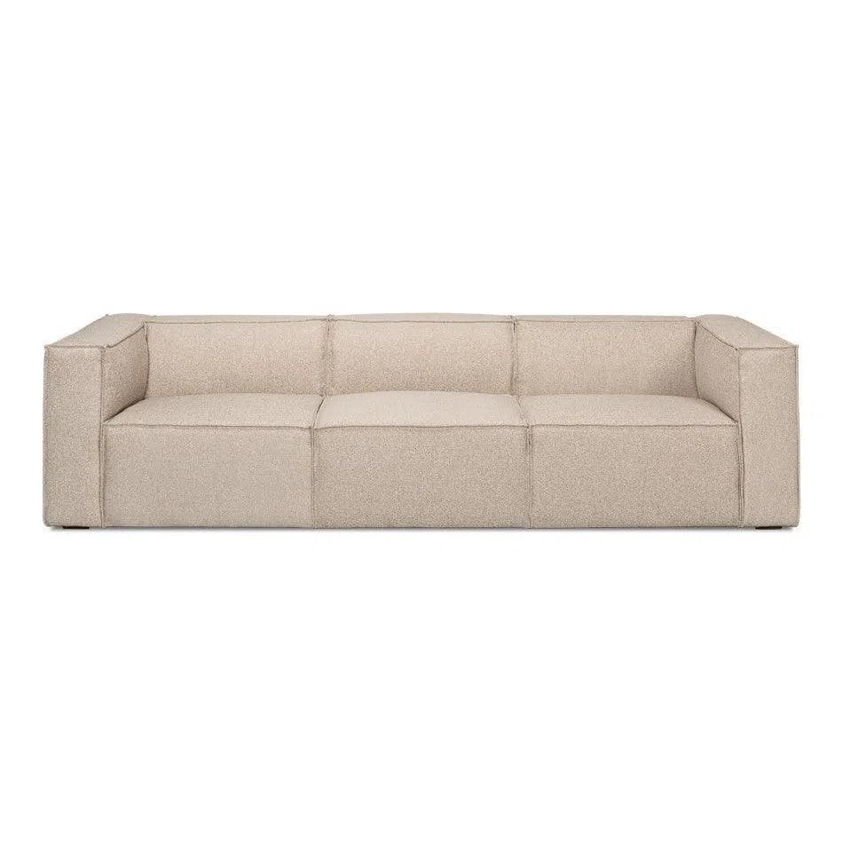 Miles Linen Sofa Low Profile 109" - LOOMLAN - Sarreid - Sofas & Loveseats