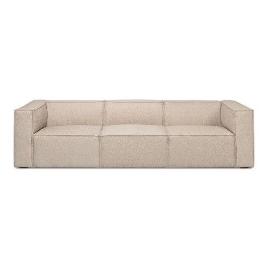 Miles Linen Sofa Low Profile 109" - LOOMLAN - Sarreid - Sofas & Loveseats