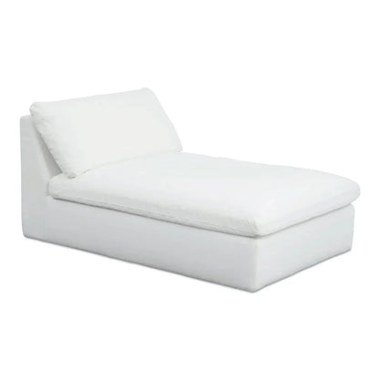 Miles Olefin Fabric Outdoor Chaise-Outdoor Chaises-Moe's Home-White-LOOMLAN