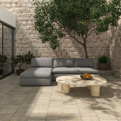 Miles Olefin Fabric Outdoor Modular Sofa (Set Of 2) - LOOMLAN - Moe's Home - Outdoor Sofas & Loveseats