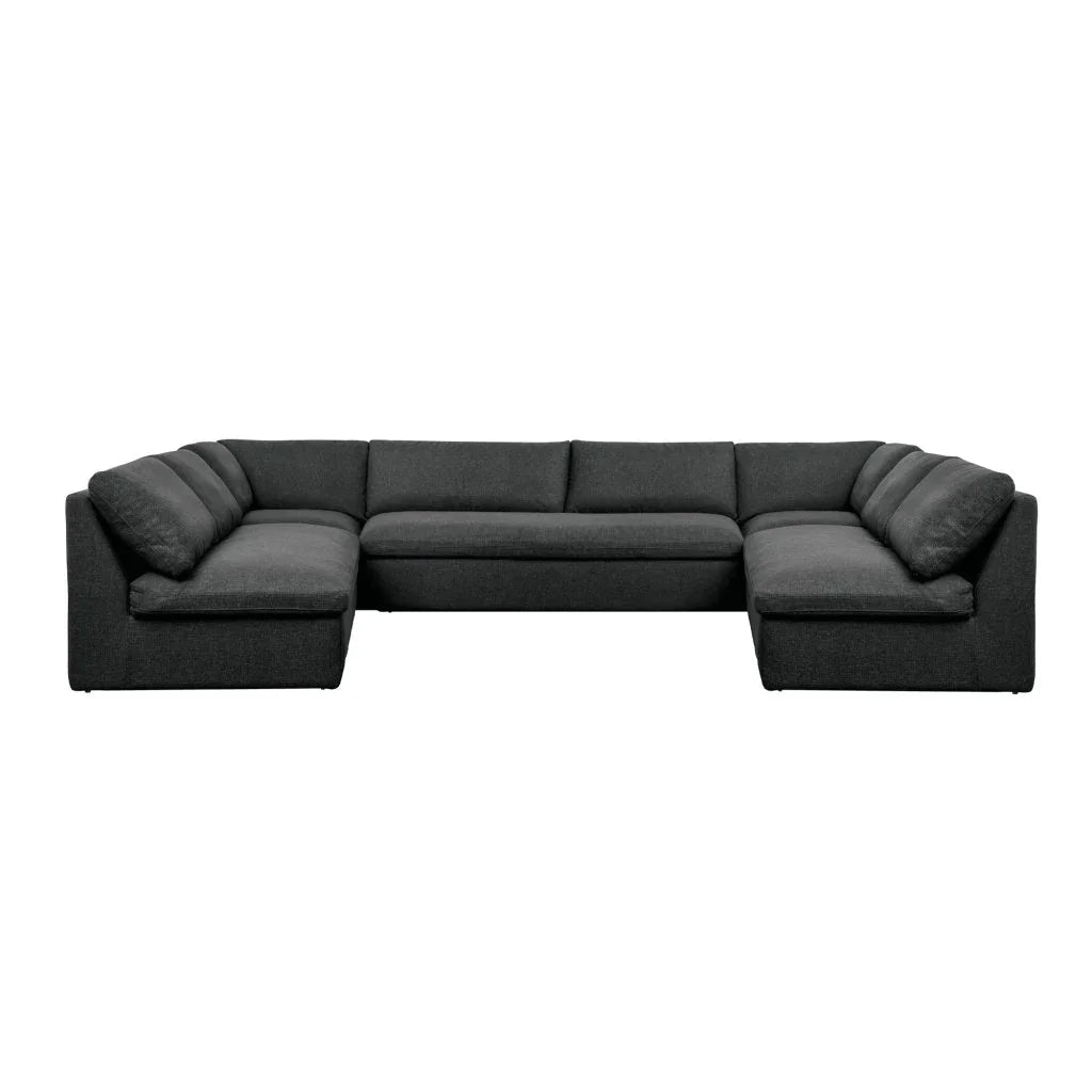 Miles Quick Dry Outdoor Sectional Sofa (Set Of 5) - LOOMLAN - Moe's Home - Outdoor Sofas & Loveseats